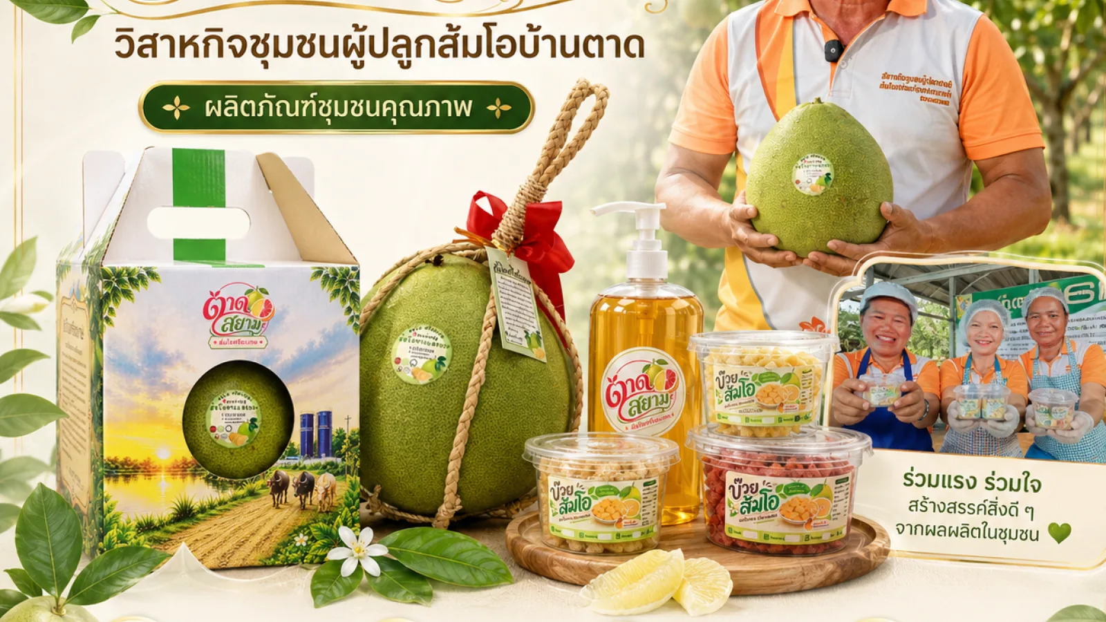 "Pomelo Preserves" – A delicious treat from the Ban Tat community.